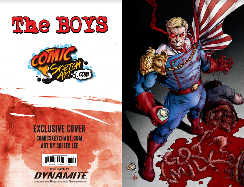 Creees Lee The Boys #1 Variant – ComicSketchArt Creees Lee The Boys #1 Variant – ComicSketchArt