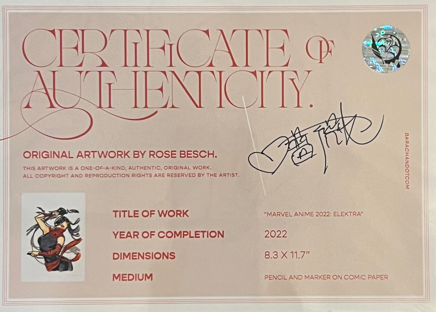 Rose Besch - Marvel Anime 2022: Elektra