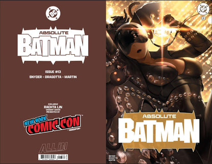 PRESALE – Rachta Lin Absolute Batman #13 – NYCC Exclusive Catwoman Foil Variant Cover