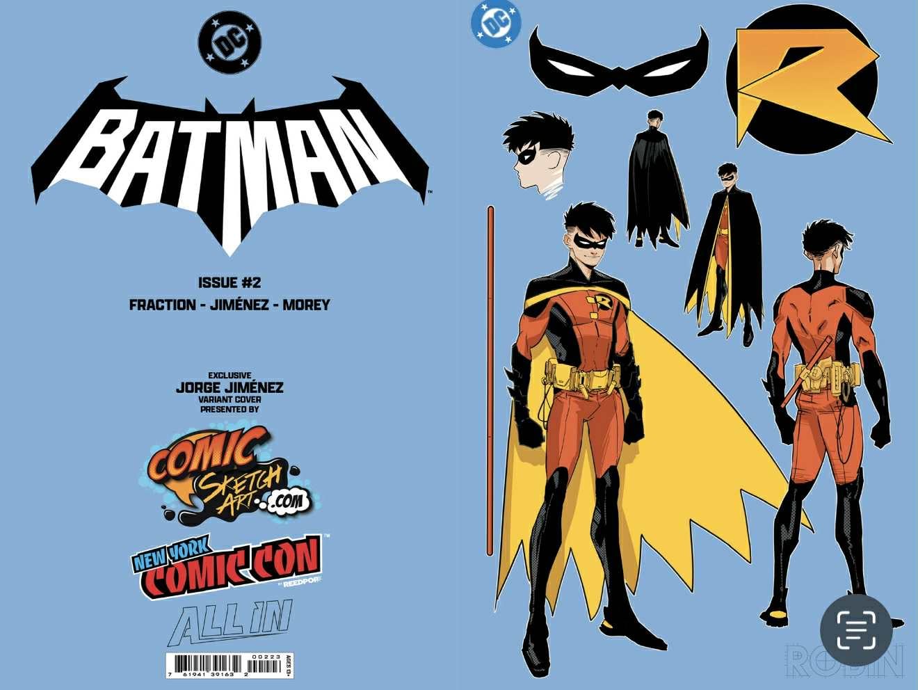PRESALE – Jorge Jiménez Batman #2 – NYCC Exclusive Robin Variant Cover