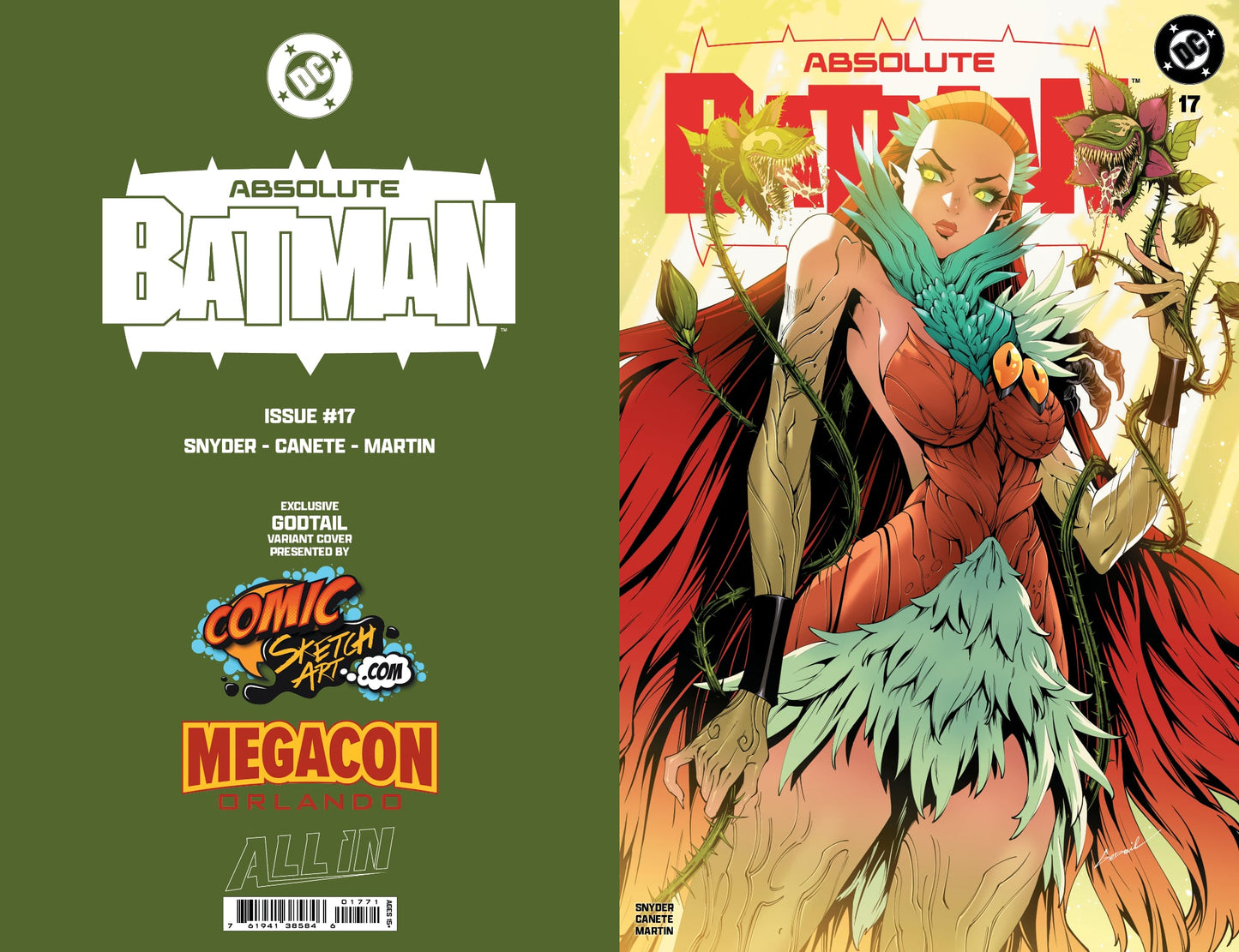 PRESALE – Godtail Absolute Batman #17 – Megacon Exclusive Poison Ivy Foil Variant Cover