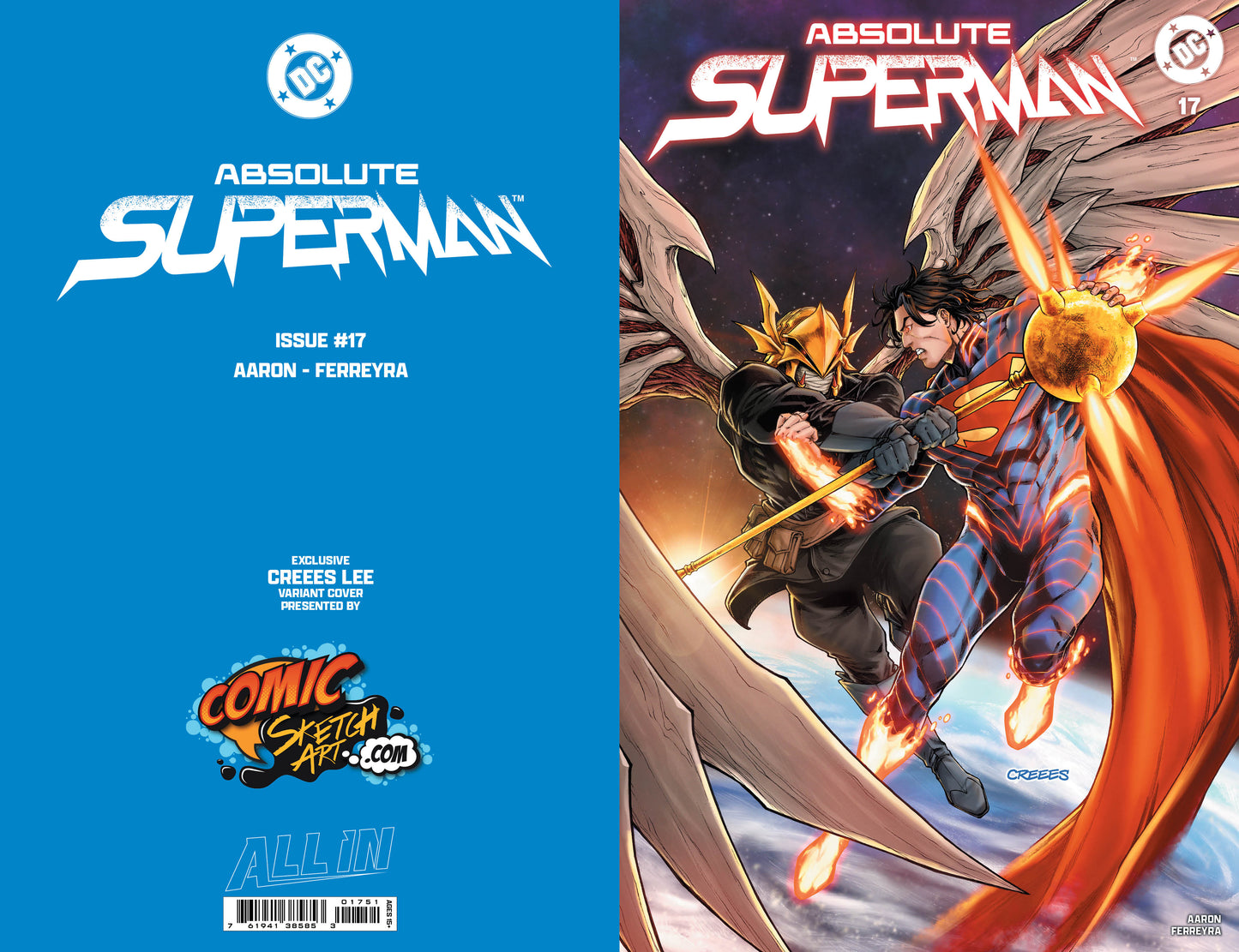 Absolute Superman #17 by Creees Lee 1st Parasite - Foil TRADE DRESS VARIANT