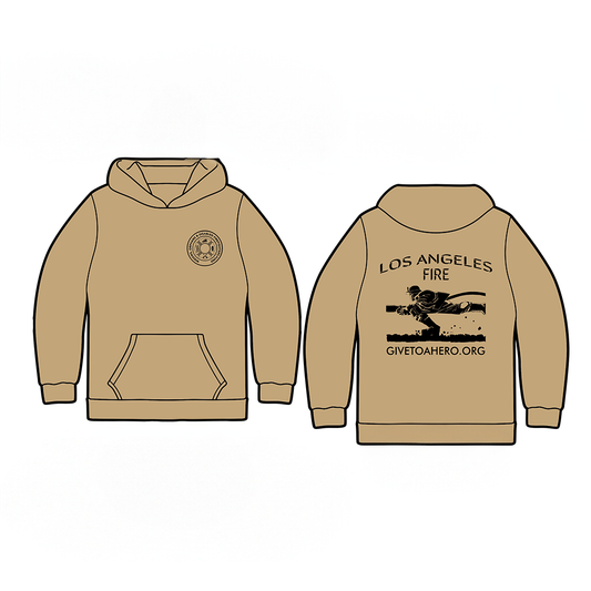 Frank Miller's Widows, Orphans, & Disabled Firefighter's Fund Charity Hoodie (BROWN)