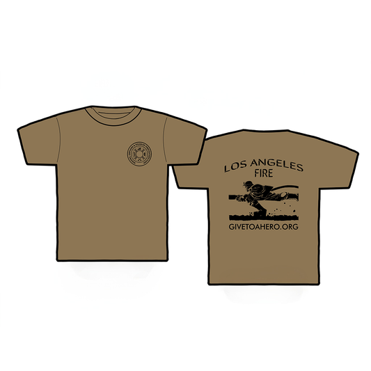 Frank Miller's Widows, Orphans, & Disabled Firefighter's Fund Charity Shirt (BROWN)
