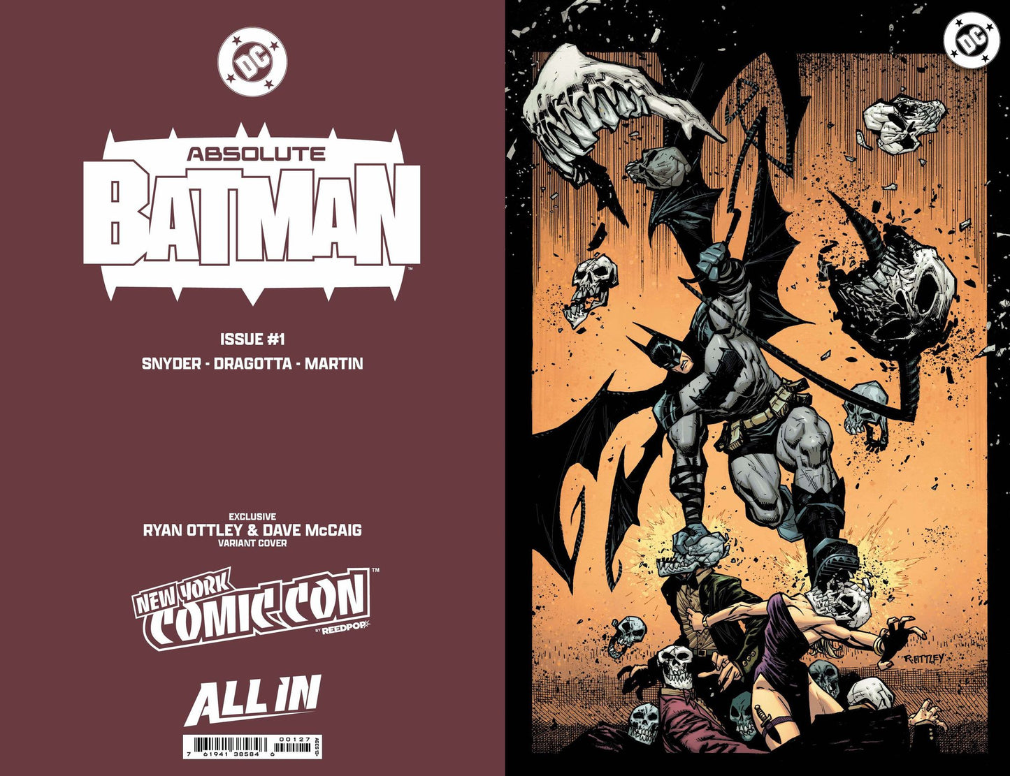 PRESALE Ryan Ottley Absolute Batman #1 Foil Variant