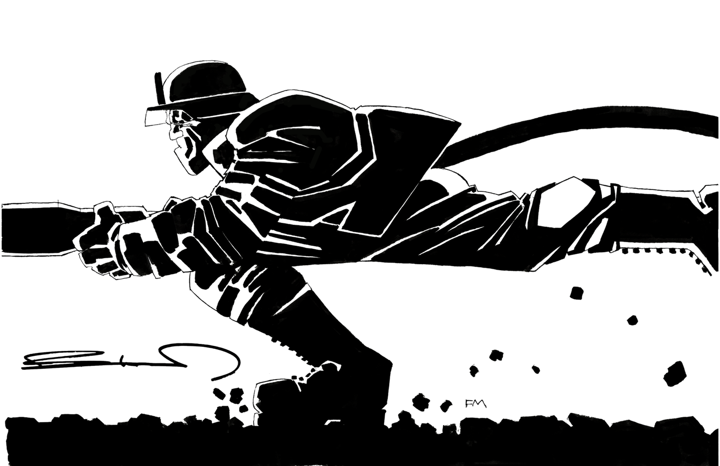 Frank Miller Firefighter Print - Widows, Orphans, & Disabled Firefighter's Fund