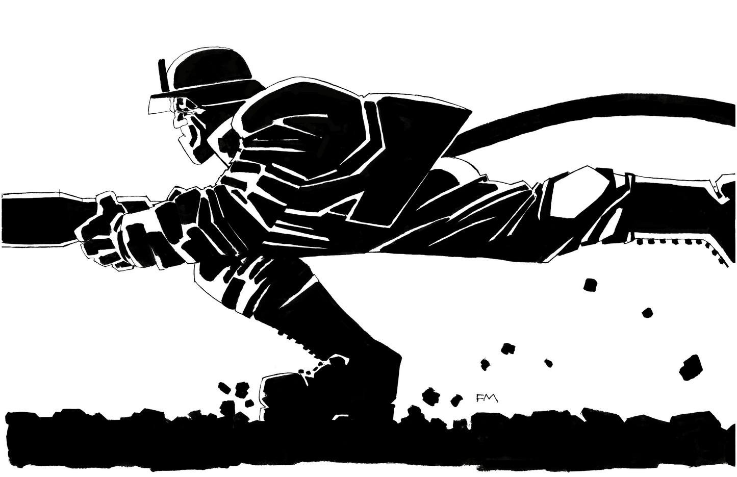Frank Miller Firefighter Print - Widows, Orphans, & Disabled Firefighter's Fund