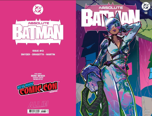 PRESALE – Rose Besch Absolute Batman #13 – NYCC Exclusive Catwoman Foil Variant Cover
